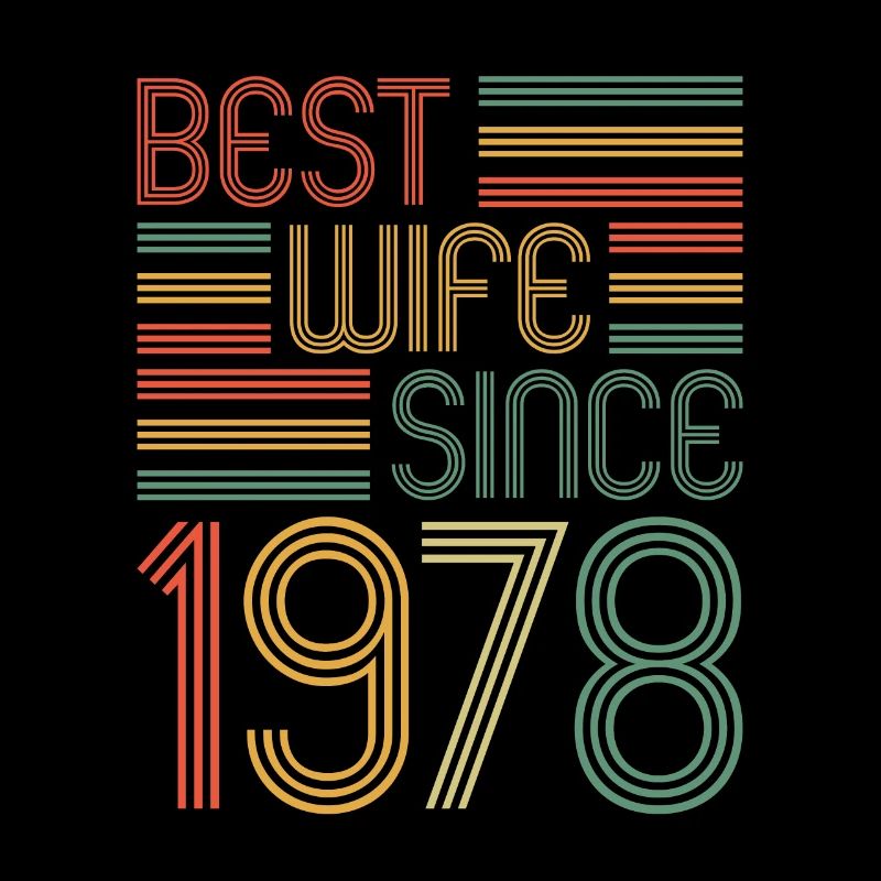 45. Hochzeitstag Beste Ehefrau seit 1978