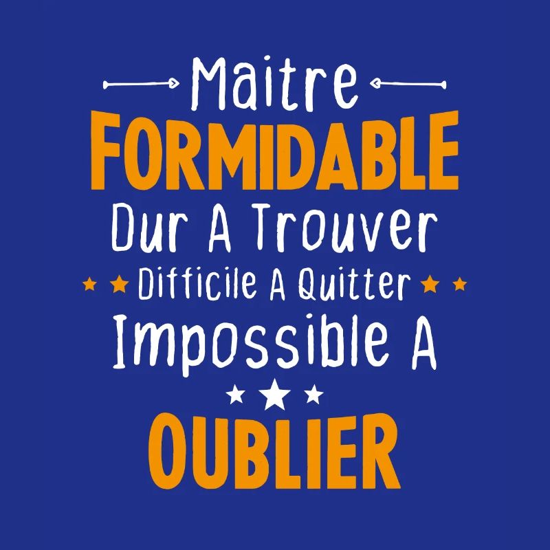 Maître Formidable Idée Cadeau Maître D'école