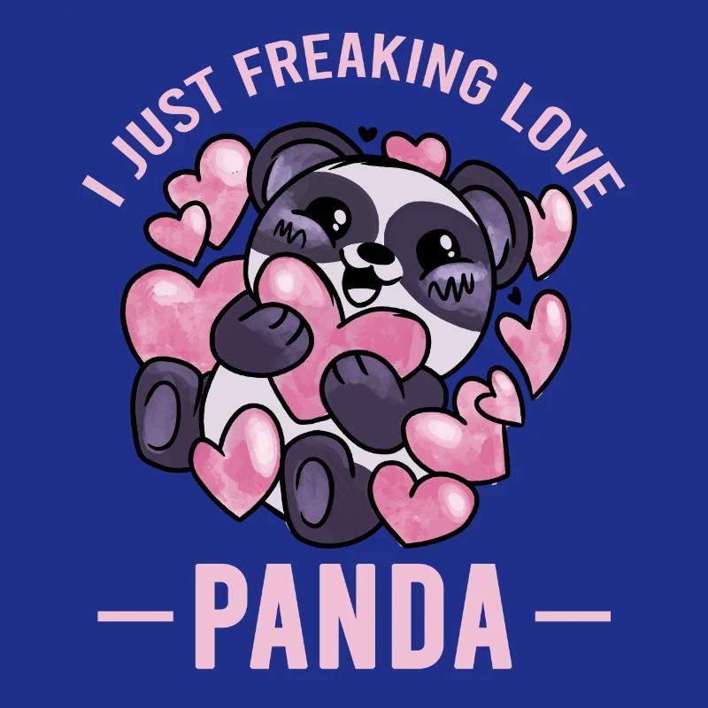 J’adore le Panda – Cœurs de panda mignons