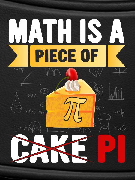 Math Pie Cake Illustration