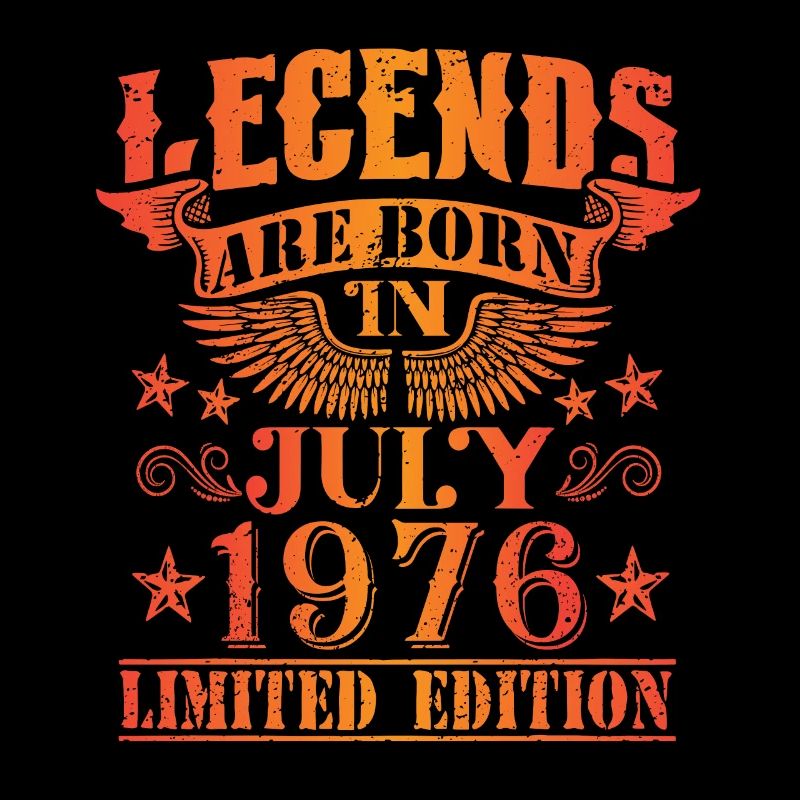 Geburtstag Juli 1976 Limited Edition Vintage