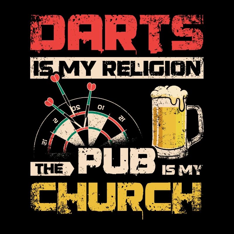 Les fléchettes sont ma religion, le pub est mon église
