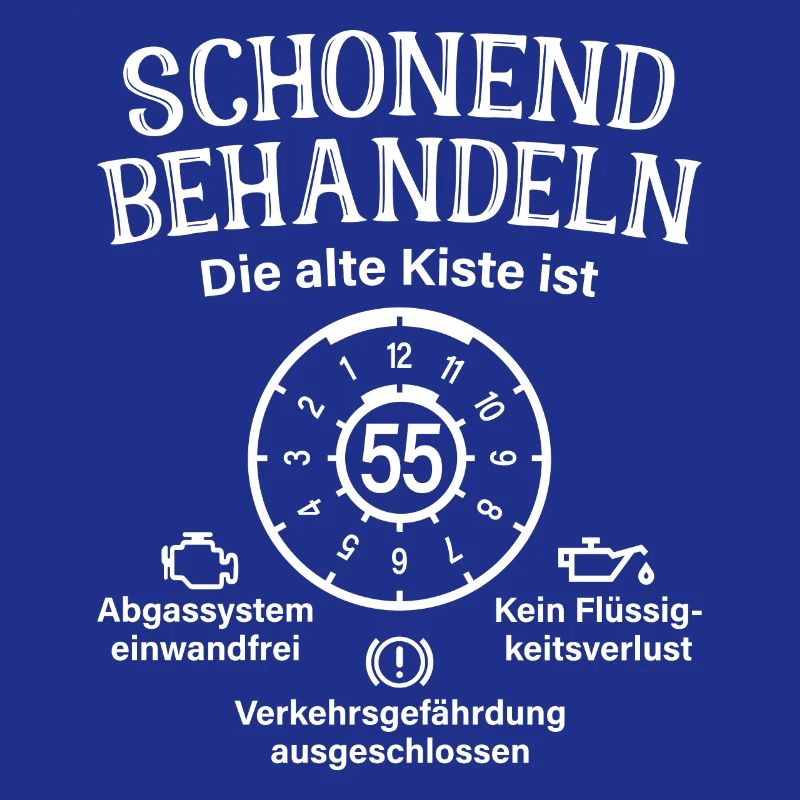 55. Geburtstag Schonend Behandeln Alte Kiste 55