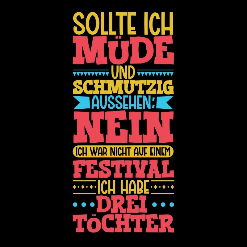 Müde und schmutzig - drei Töchter