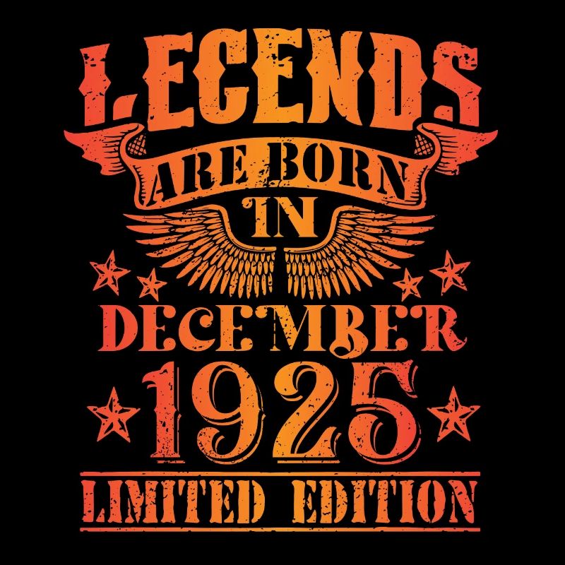 Anniversaire Décembre 1925 Edition Limitée Millésime
