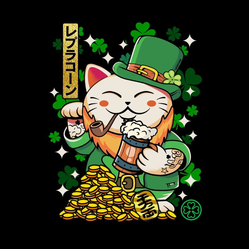 Heiliger Patrick - Luprechaun Maneki Neko