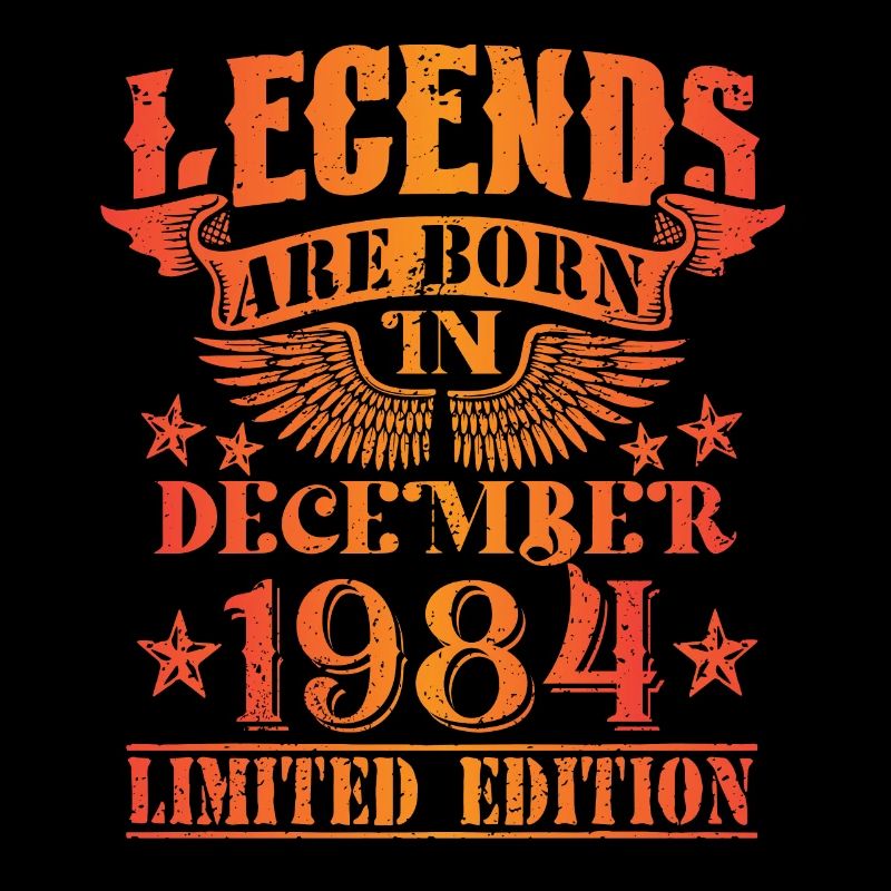 Geburtstag Dezember 1984 Limited Edition Vintage