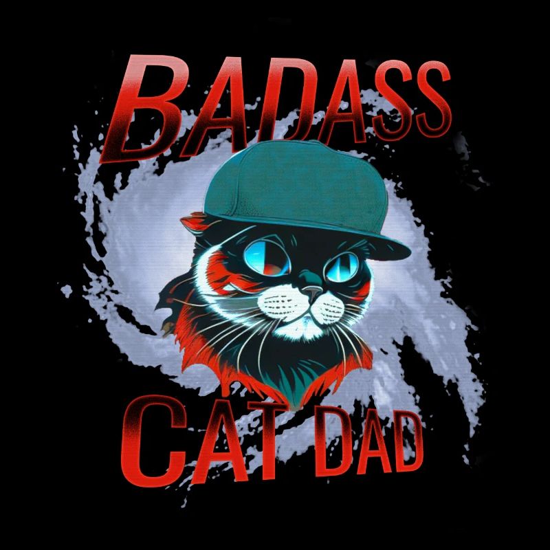 Chat, propriétaire de chat, père chat