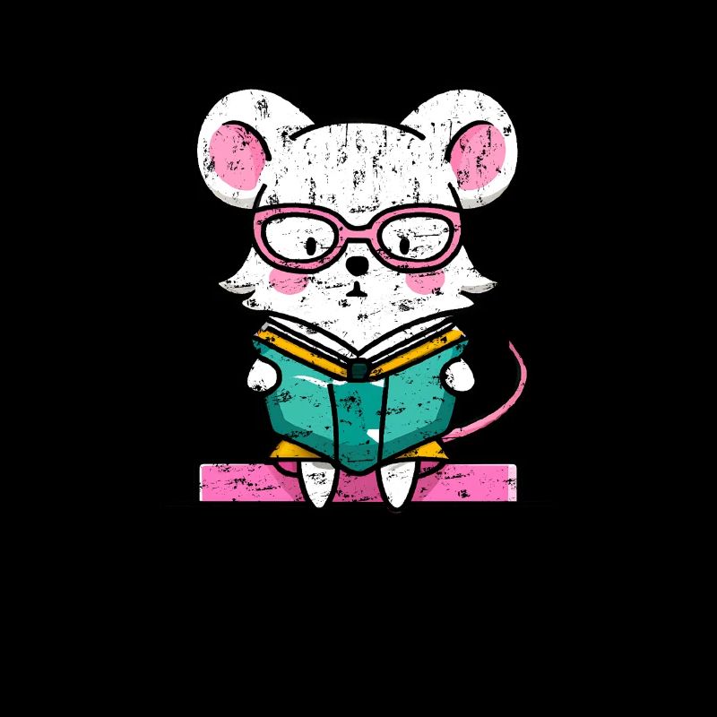Bookworm Mouse in the Book
