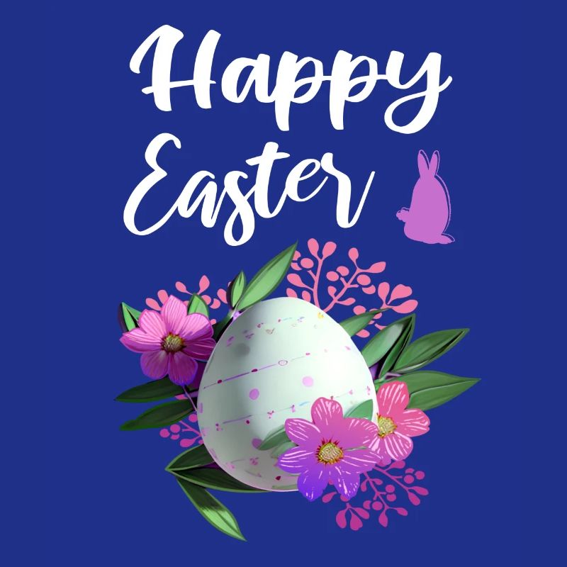 Joyeuses fleurs de Pâques oeuf de Pâques