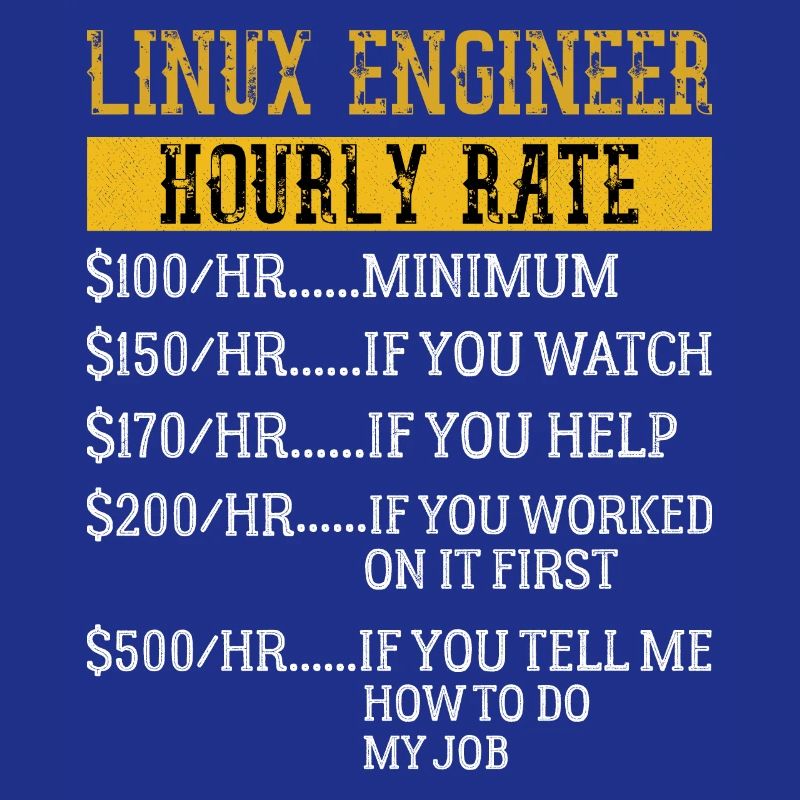 Linux Engineer Hourly Rate Mechanic Labor rate