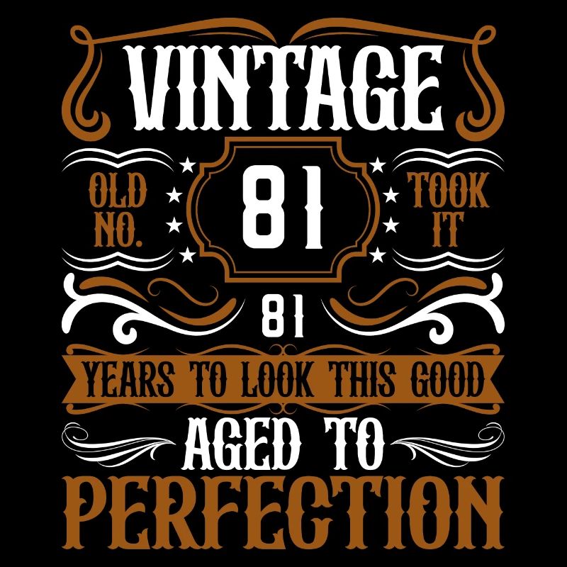 81. Geburtstag Vintage Retro