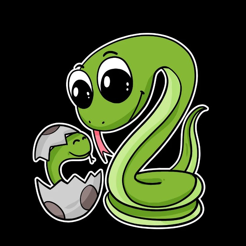 Famille Serpent - Serpent avec bébé - Serpents