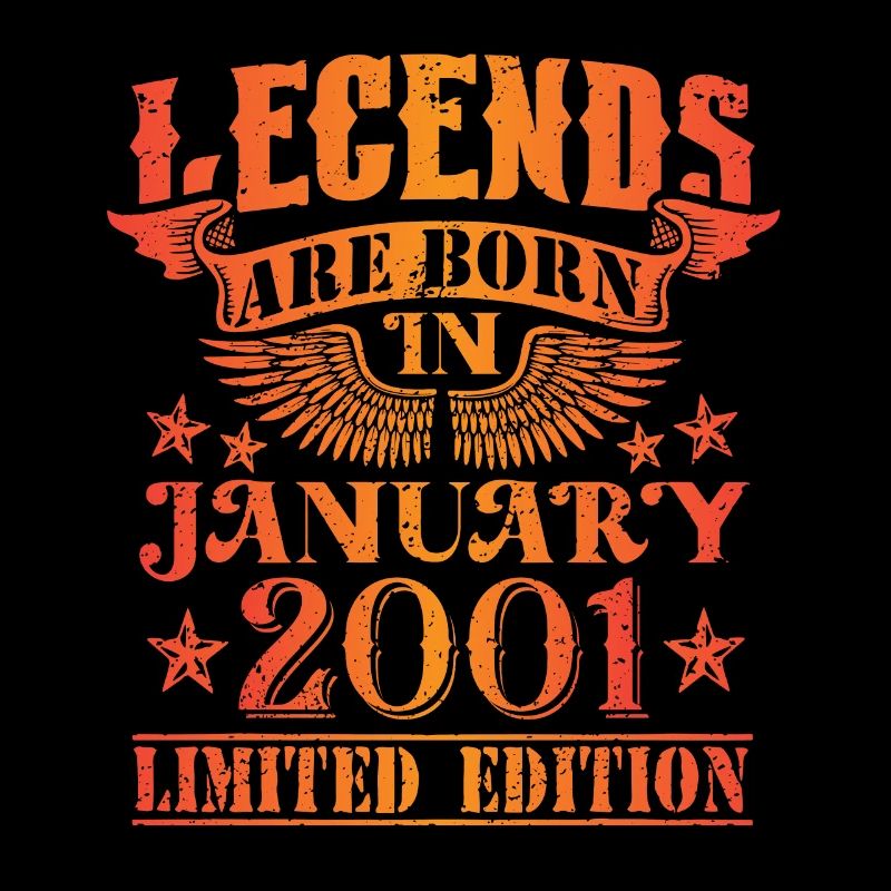 Geburtstag Januar 2001 Limited Edition Vintage