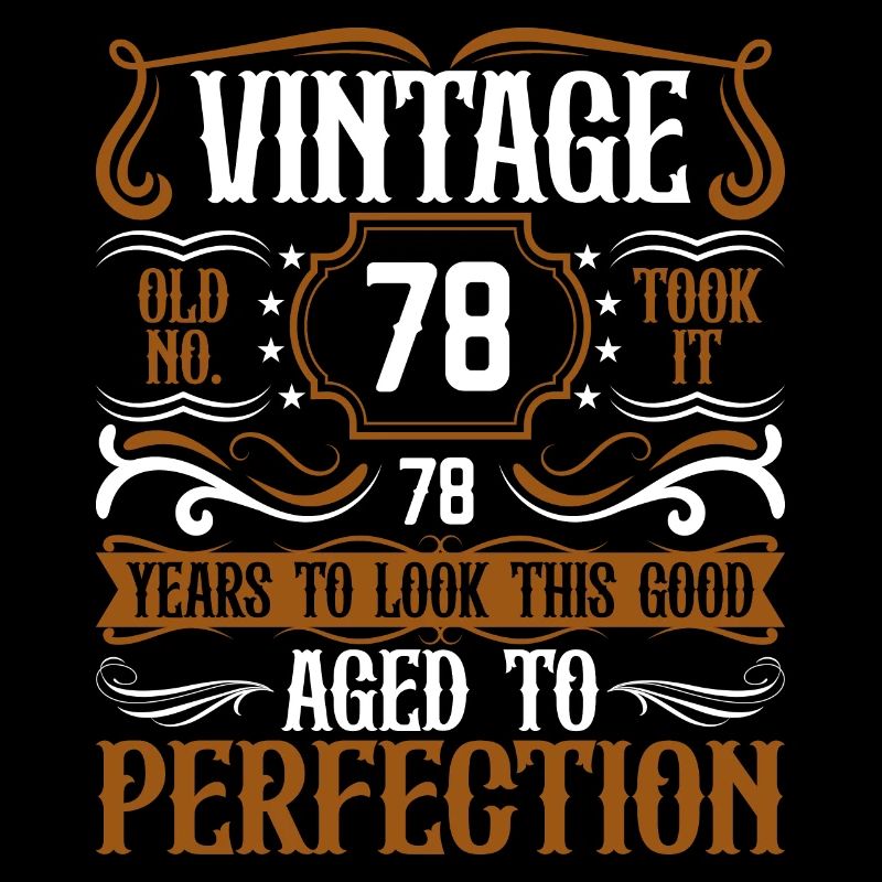 78. Geburtstag Vintage Retro