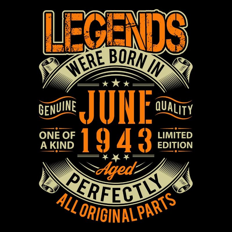 1943 Juni Geburtstag Legende