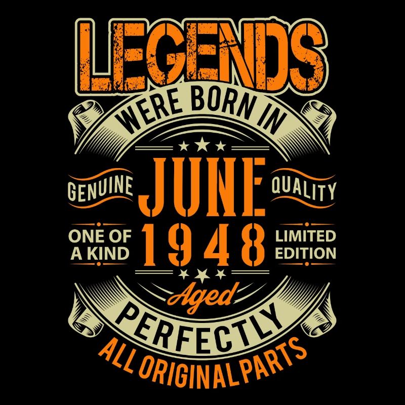 1948 Juni Geburtstag Legende