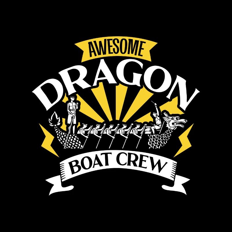 Super équipage de bateau-dragon