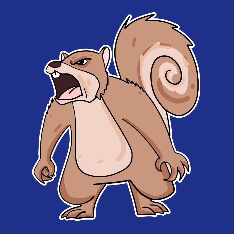 wütendes Eichhörnchen