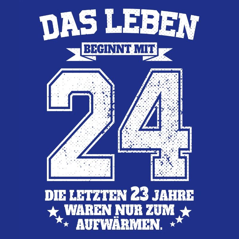 24. Geburtstag Geschenk Das Leben Beginnt Mit 24