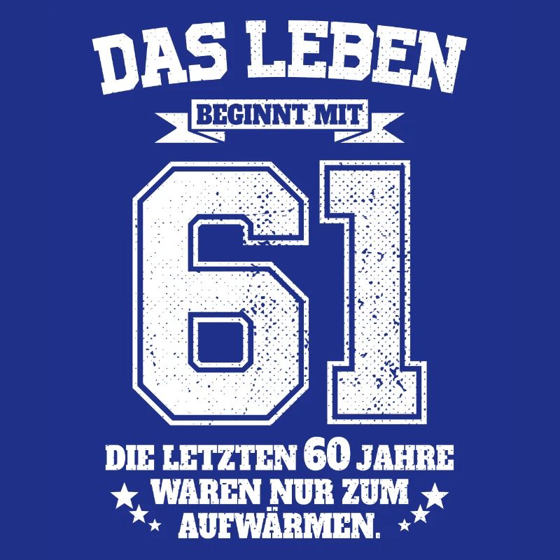 61. Geburtstag Geschenk Das Leben Beginnt Mit 61
