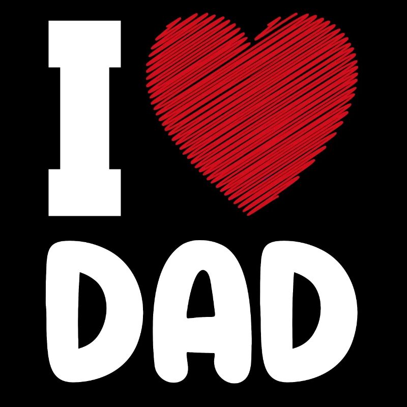 I Love Dad heart