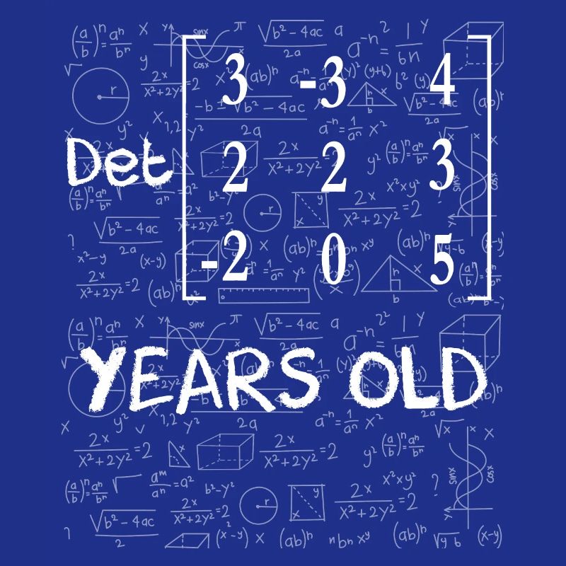 94e anniversaire 94 ans déterminant de matrice
