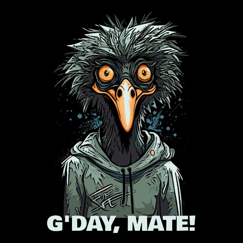 G’day Mate : Dessin animé australien de l’émeu