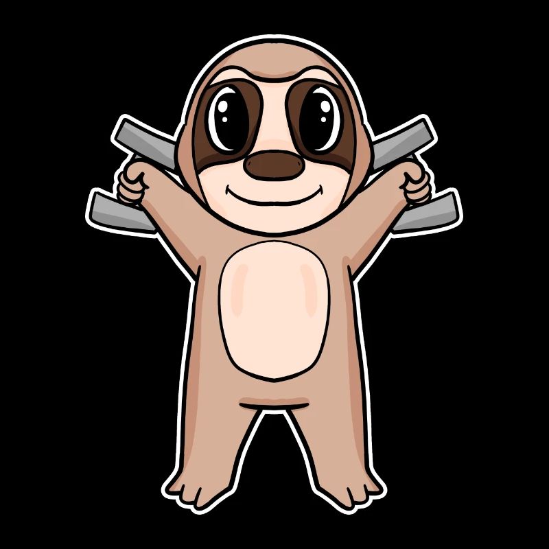 Sloth Dumbbell Training Strength Training Fitness