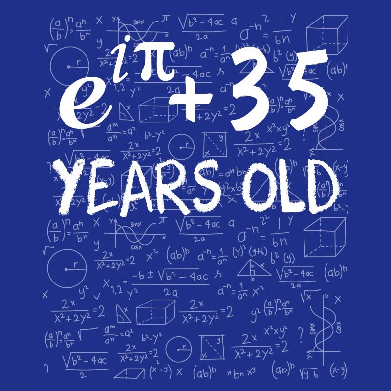 34th birthday 34 years old Euler Identity math