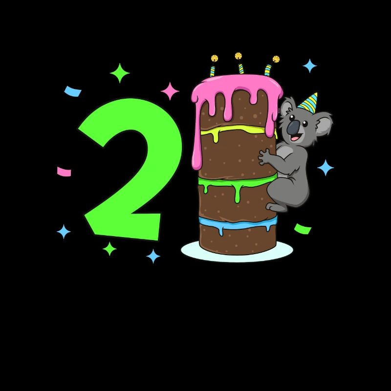 Mit Koala - Kinder Geburtstag 2 Jahre