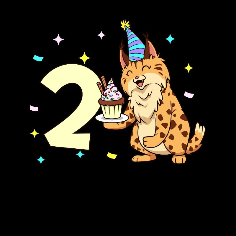 Mit Luchs - Kinder Geburtstag 2 Jahre