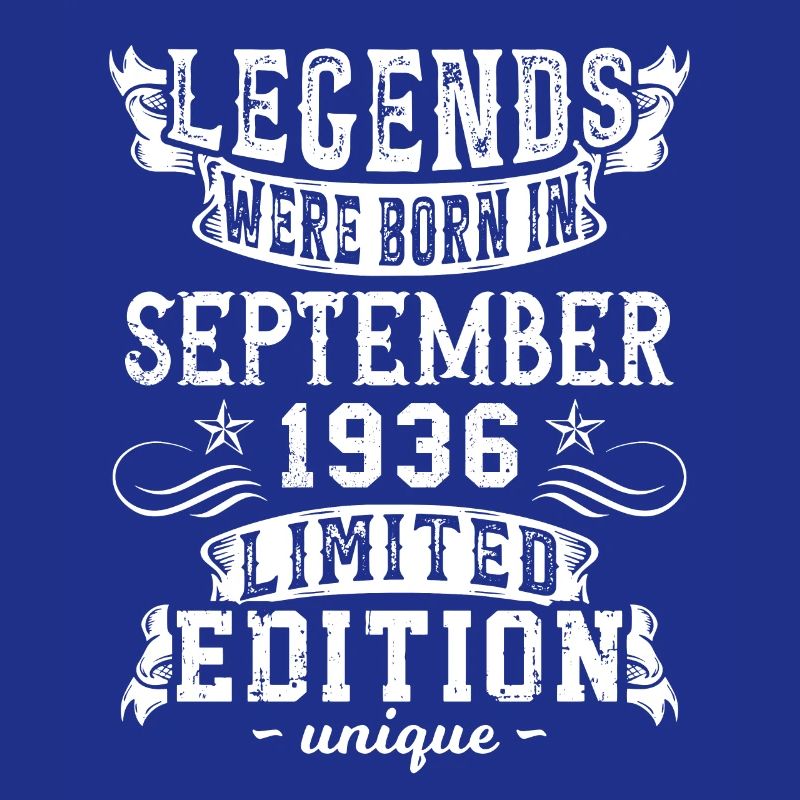 Date de naissance: Septembre 1936 année, Edition limitée