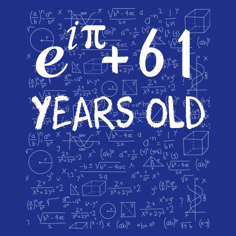 60th birthday 60 years old Euler Identity math