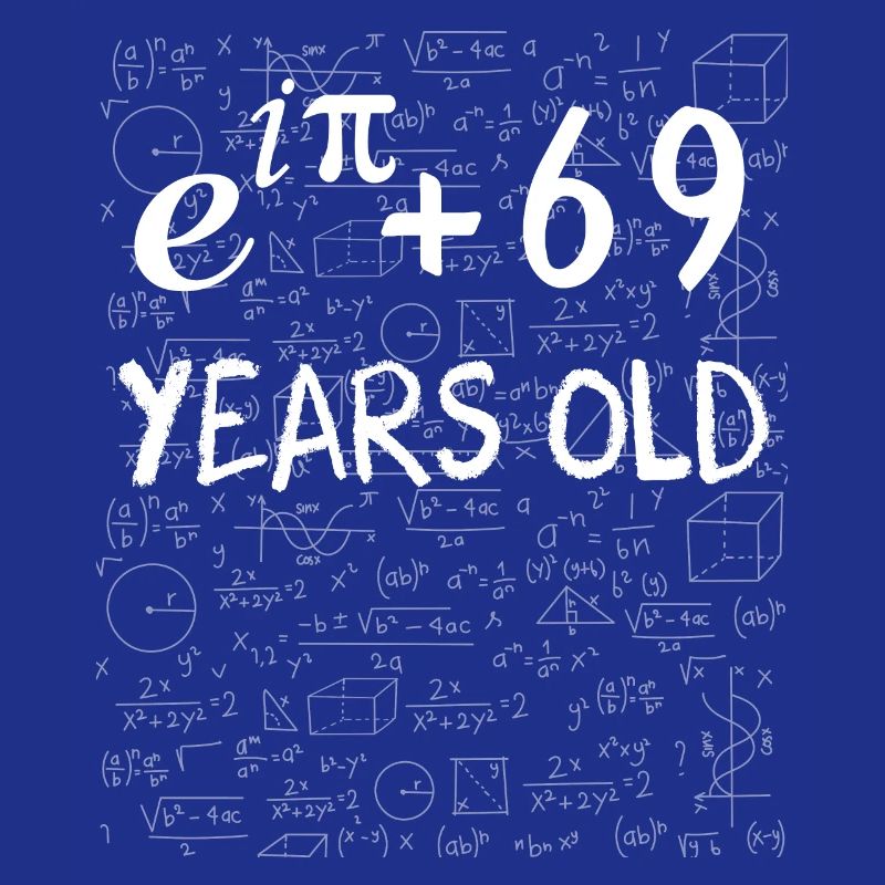 68e anniversaire 68 ans Euler Identité cadeau math