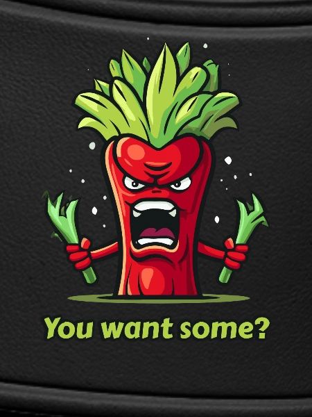 Angry red vegetables