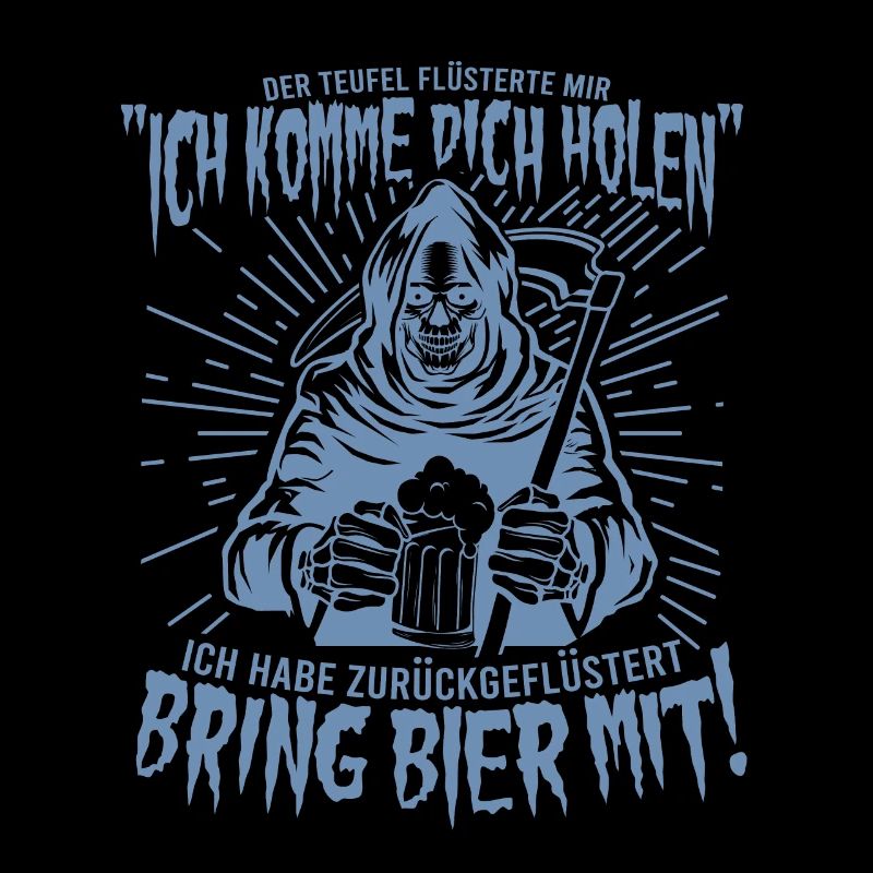 Bring Bier Mit! Bier Sensenmann T-Shirt