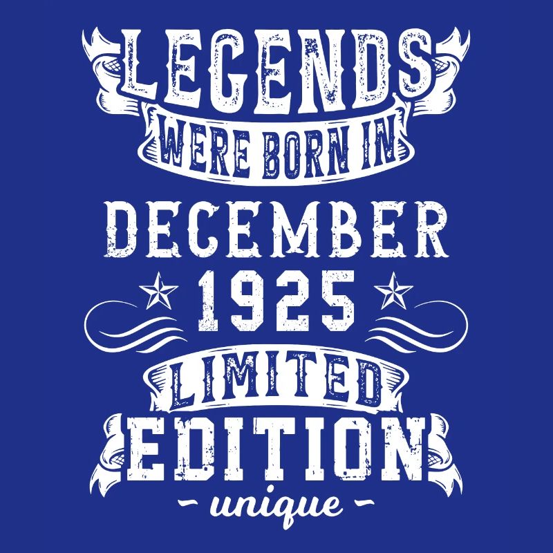 Anniversaire Décembre 1925 année Edition Limitée