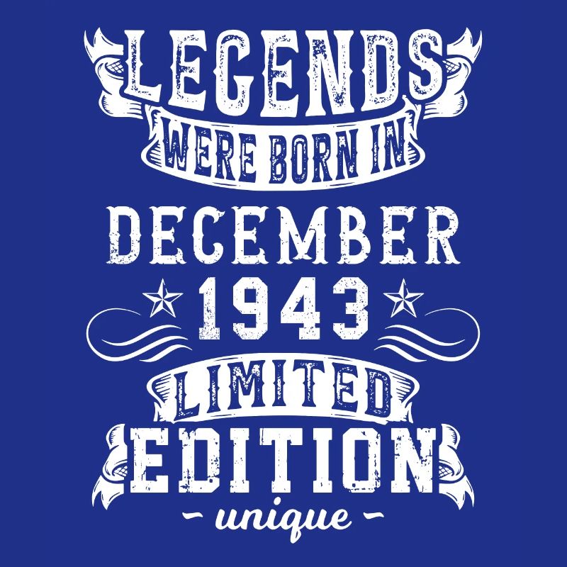 Date de naissance: Décembre 1943 année, Edition limitée