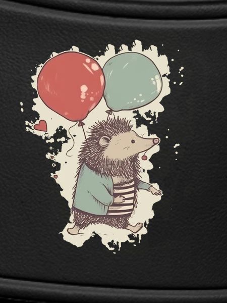 Hedgehogs with balloons