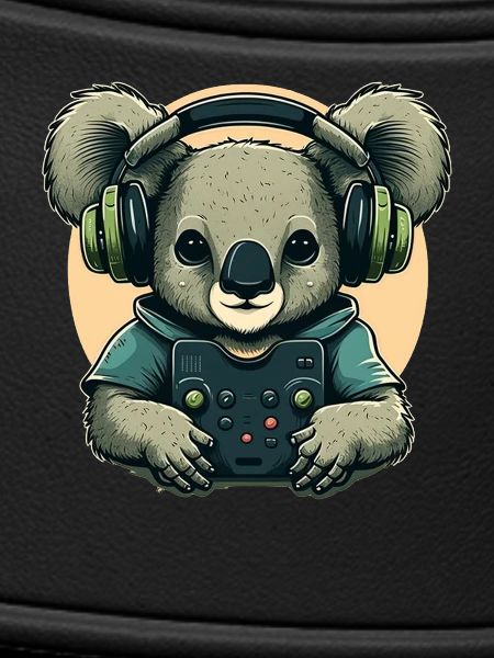 Koala bear with Walkman