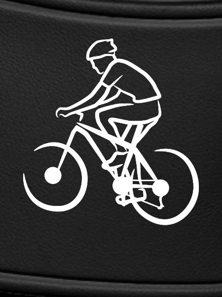 Funny mountain biker
