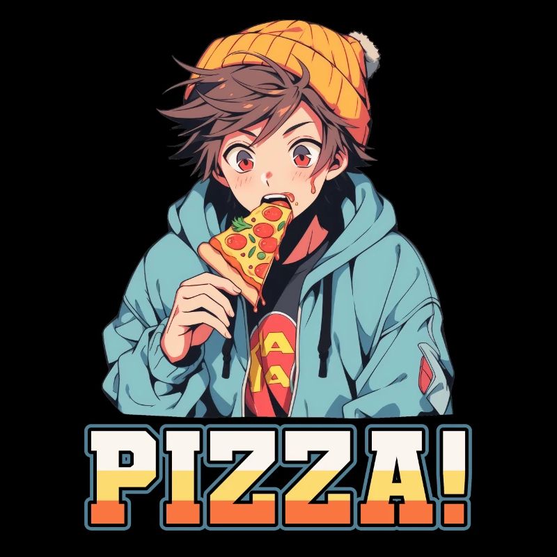 Pizza Lover Junge Mädchen Anime Manga Pizza