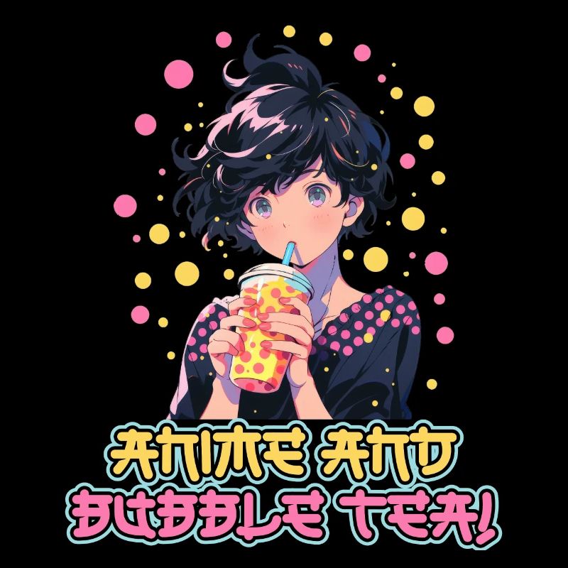 Anime and Boba Bubble Tea