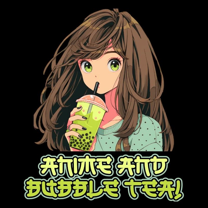Anime and Boba Bubble Tea