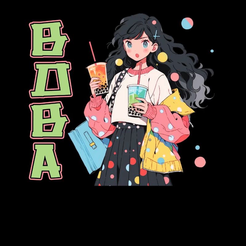 Anime et Boba Bubble Tea