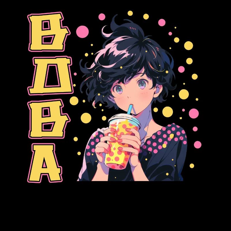 Anime et Boba Bubble Tea