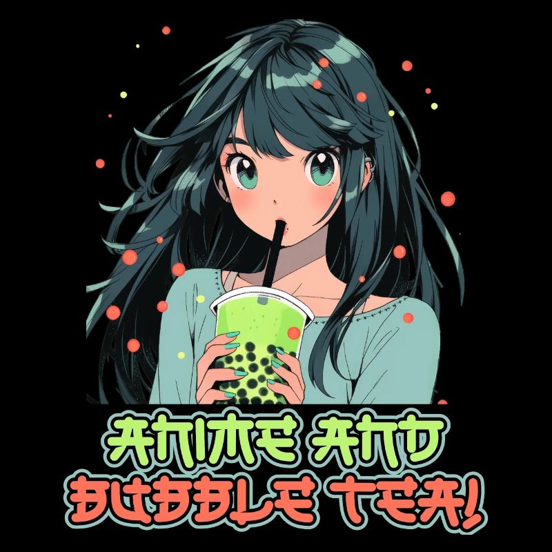 Anime and Boba Bubble Tea