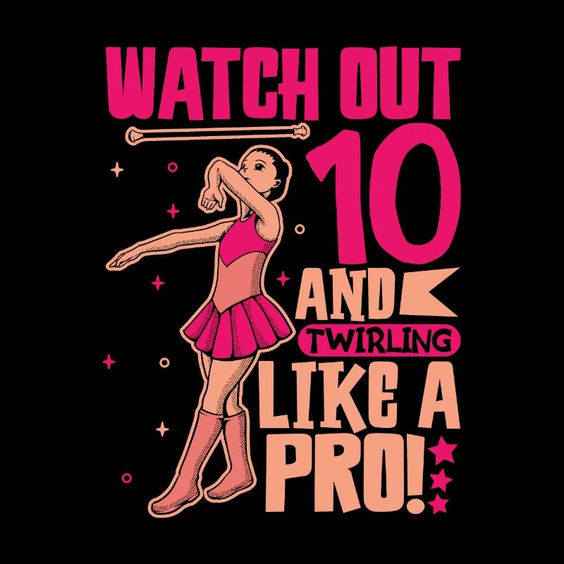 Ich bin 10 - Mädchen Twirling