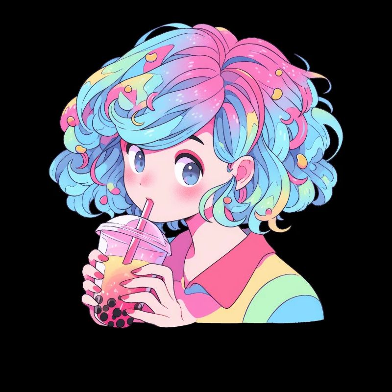 Anime et Boba Bubble Tea